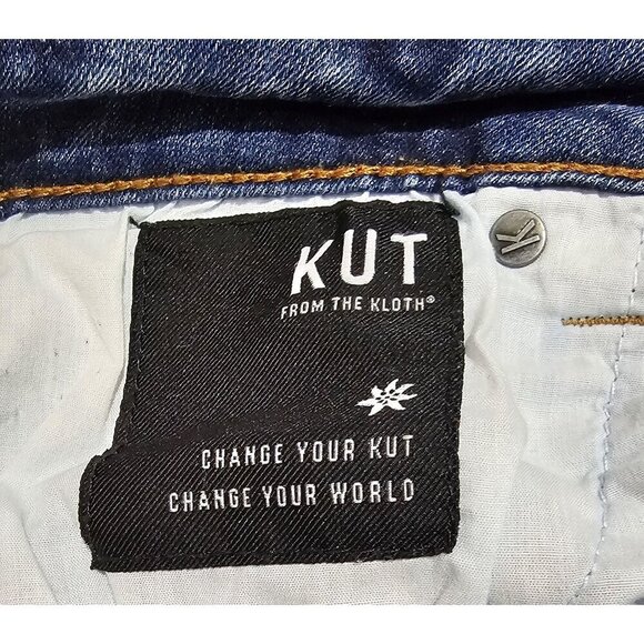 Kut From The Kloth Woman's Sz 2 (28x25 Measured ) Connie Distressed Ankle Jeans - Picture 6 of 9